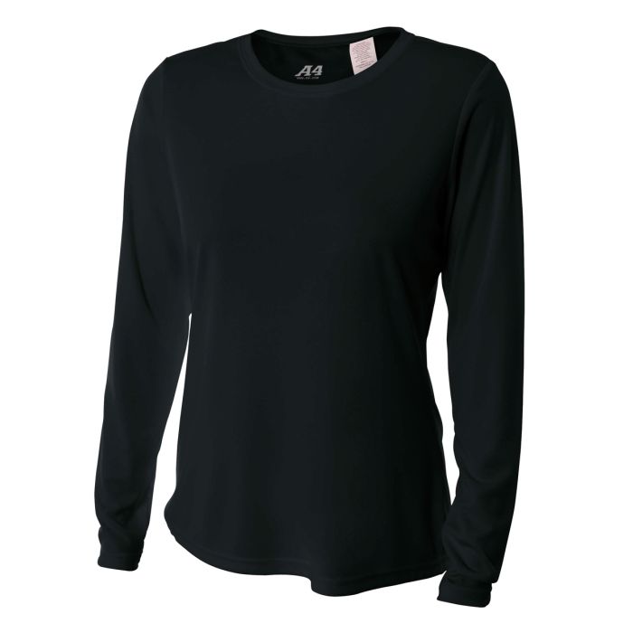 Amity Girls T&F Long Sleeve Tee 2024- Black