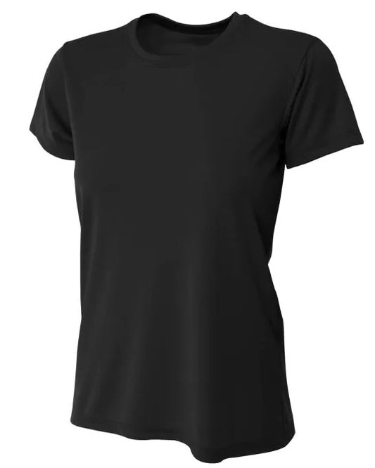 A4 Women's Black Short Sleeve Amity XC 2025