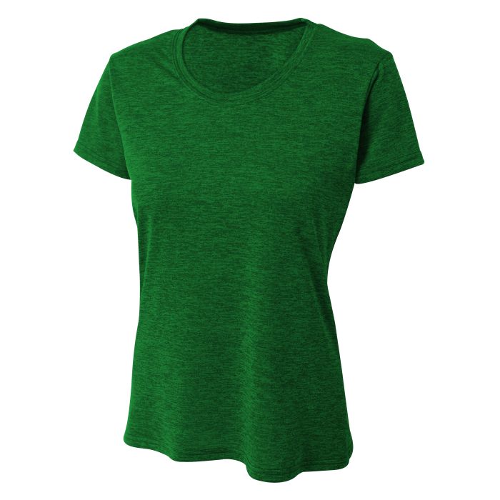 Women's A4 Short Sleeve Tee - MRR Heathered Kelly Green