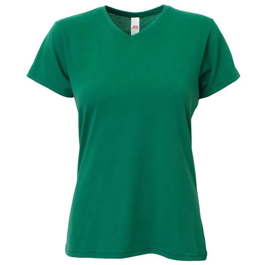 NW3013MRR Wm SS V-neck tee - Forest Green